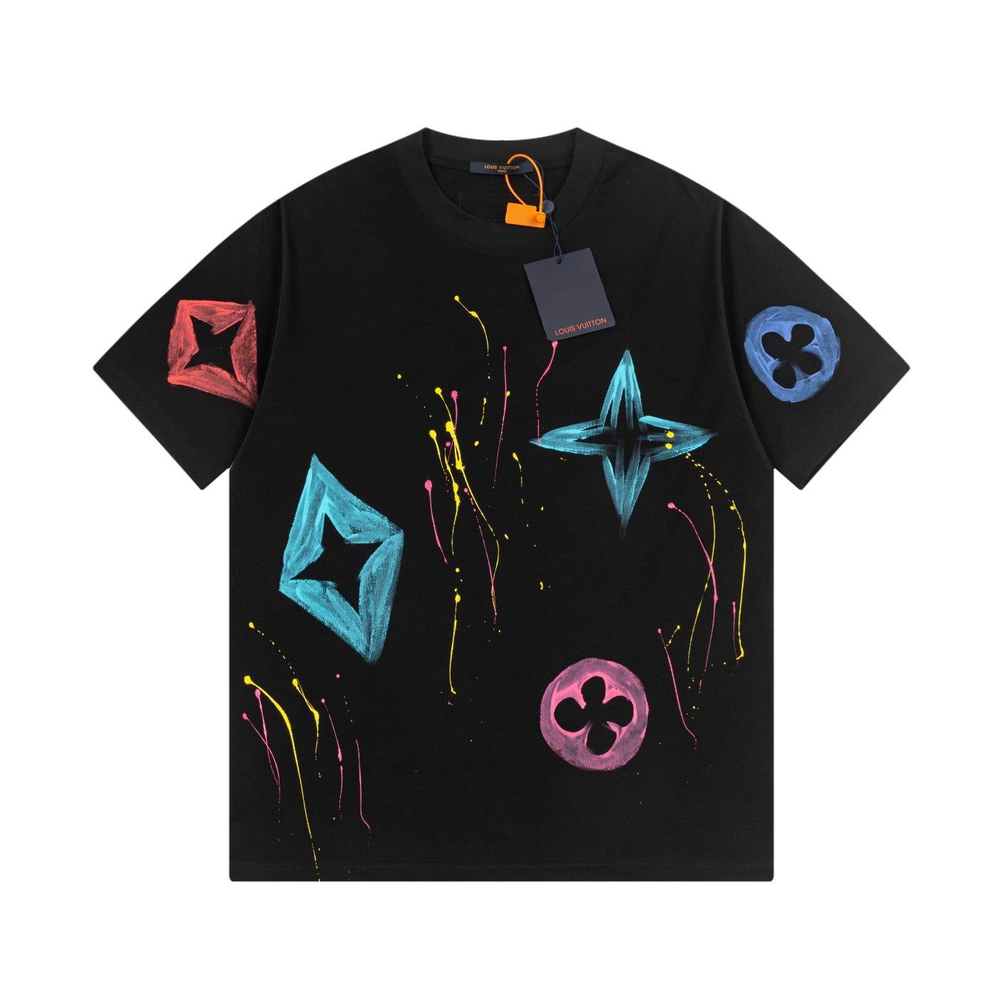 250617 New color hand-painted graffiti T-shirt