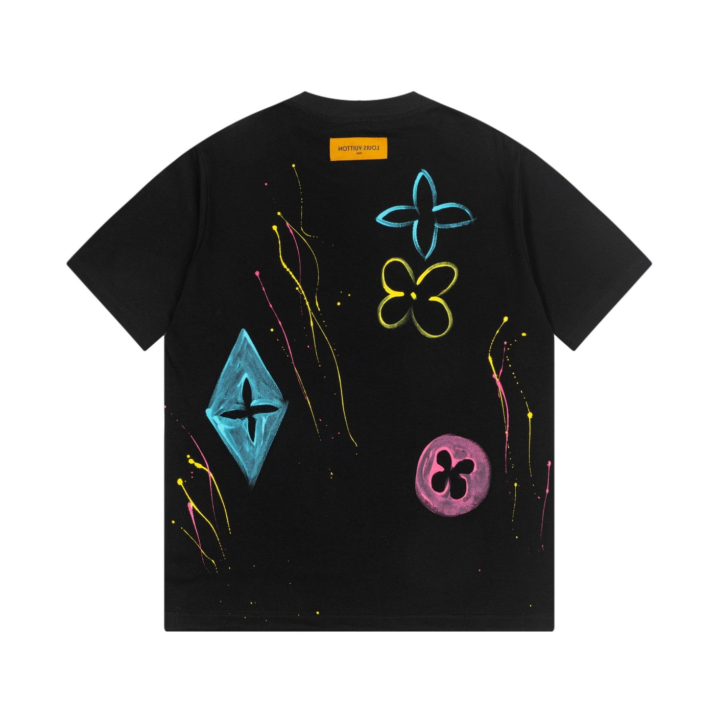 250617 New color hand-painted graffiti T-shirt