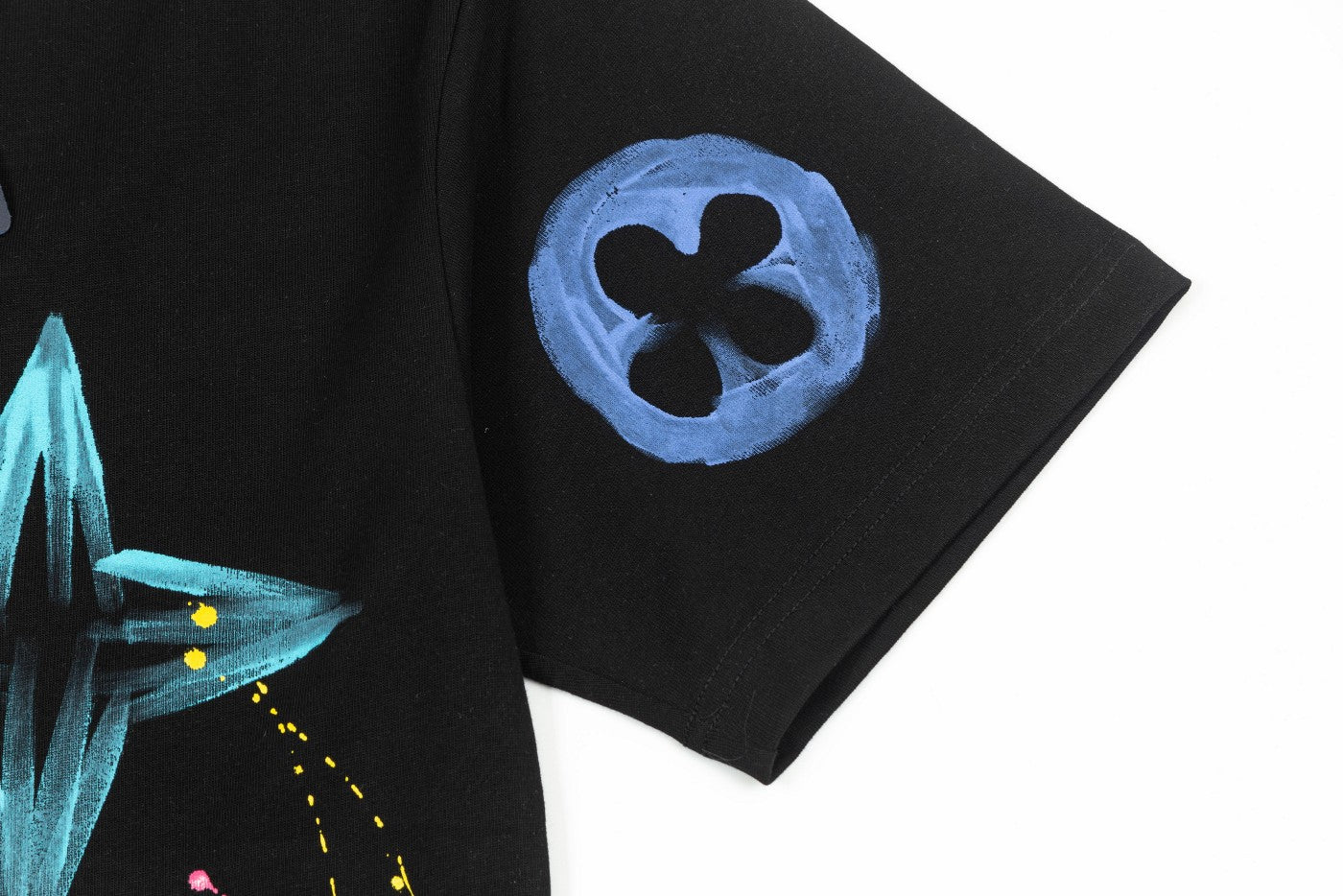 250617 New color hand-painted graffiti T-shirt