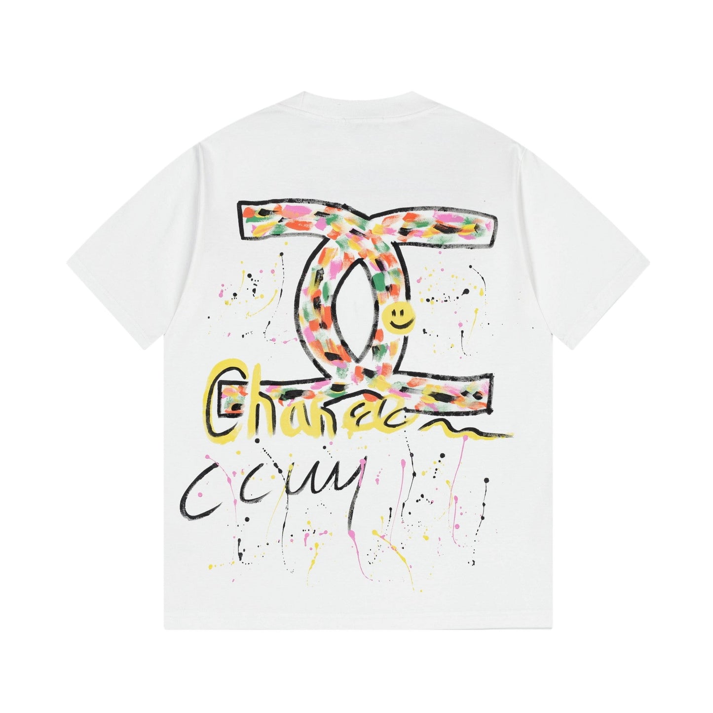 250617 New color hand-painted graffiti T-shirt