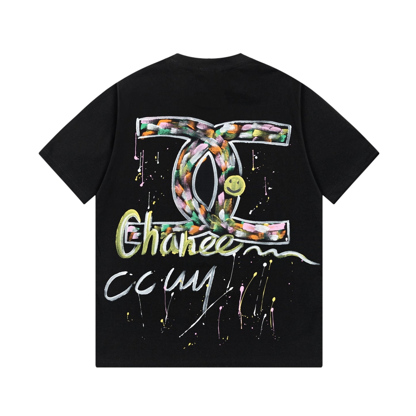250617 New color hand-painted graffiti T-shirt