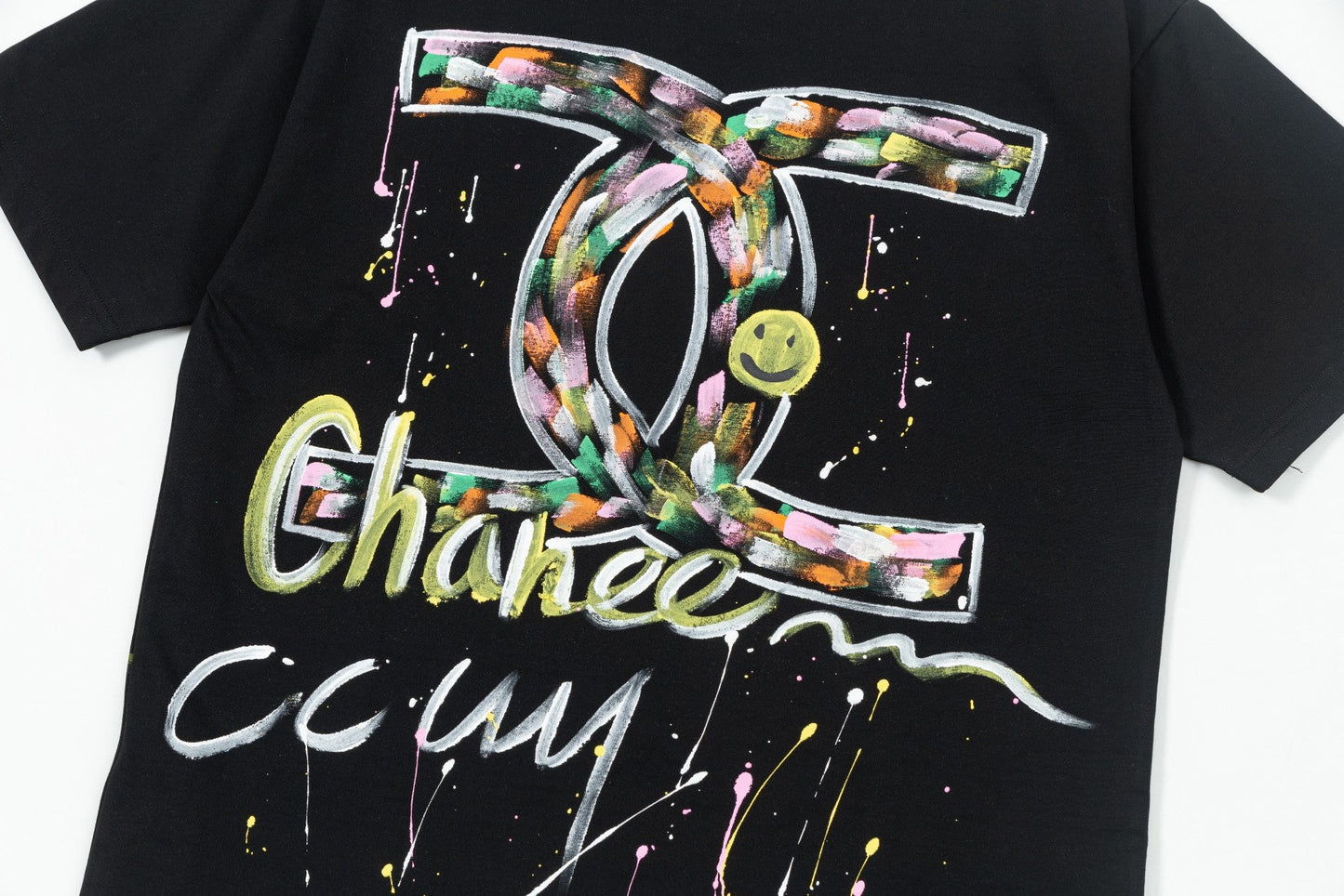 250617 New color hand-painted graffiti T-shirt