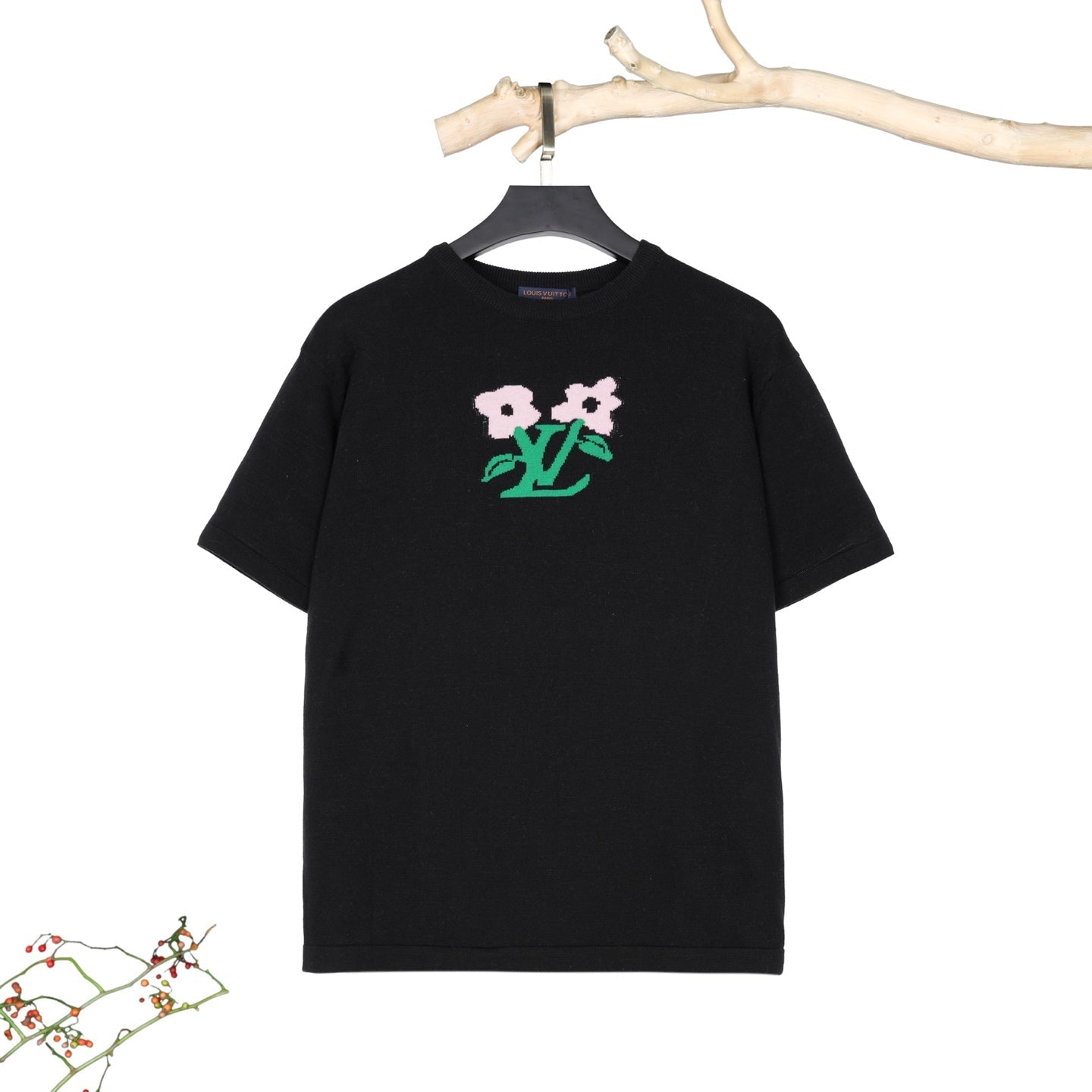 250617 New high-quality classic jacquard design knitted T-shirt