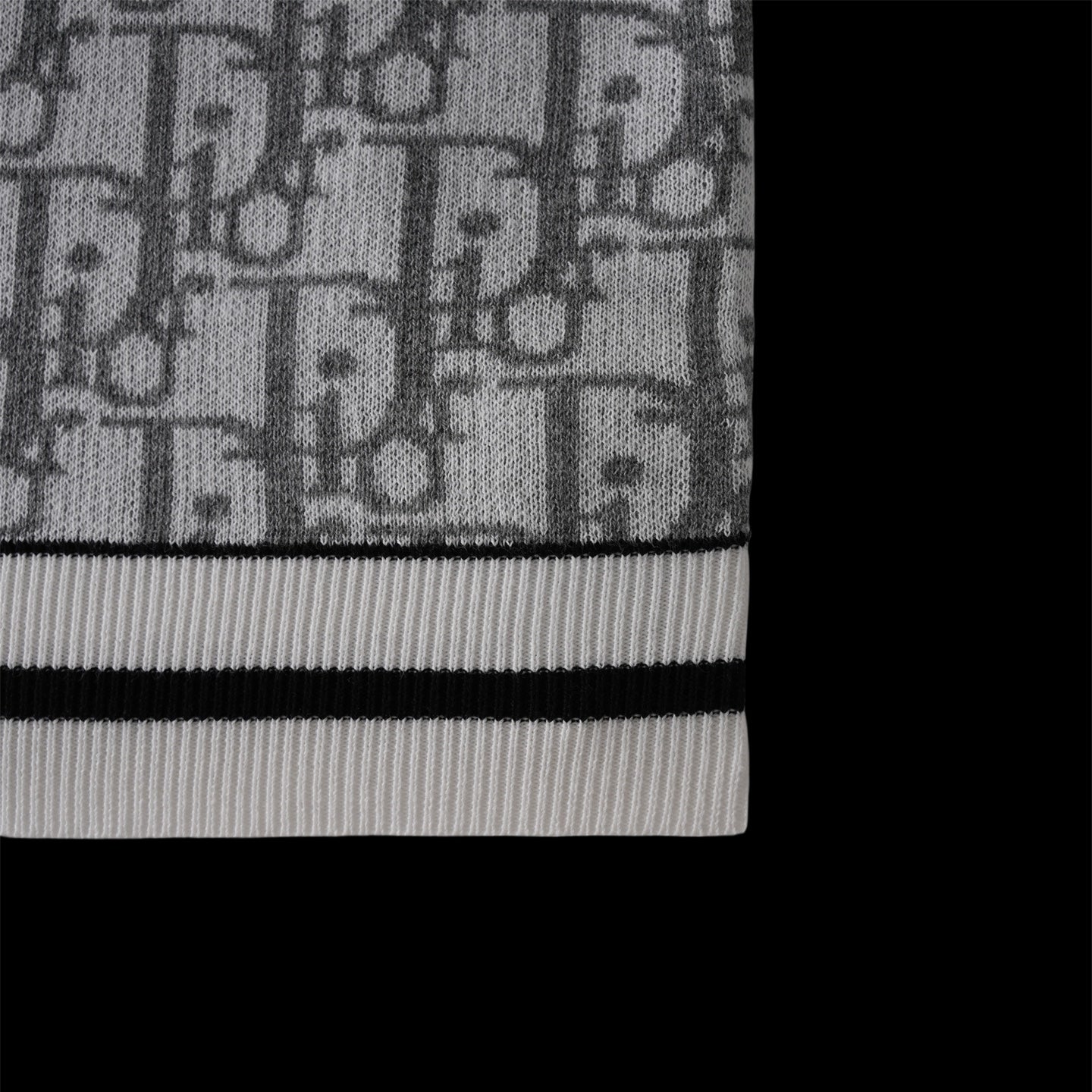 250617 New high-quality jacquard round-neck casual sweater T-shirt