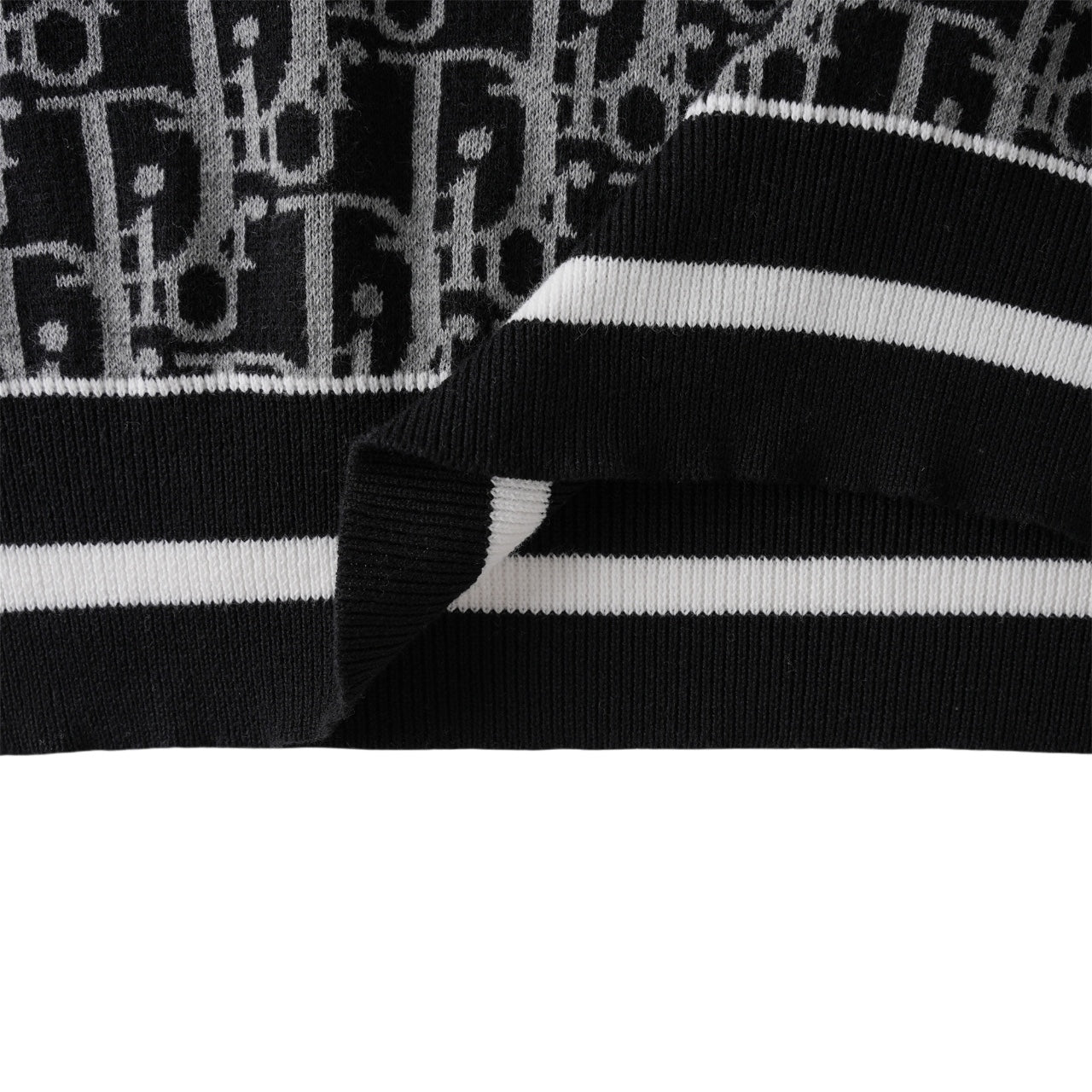 250617 New high-quality jacquard round-neck casual sweater T-shirt