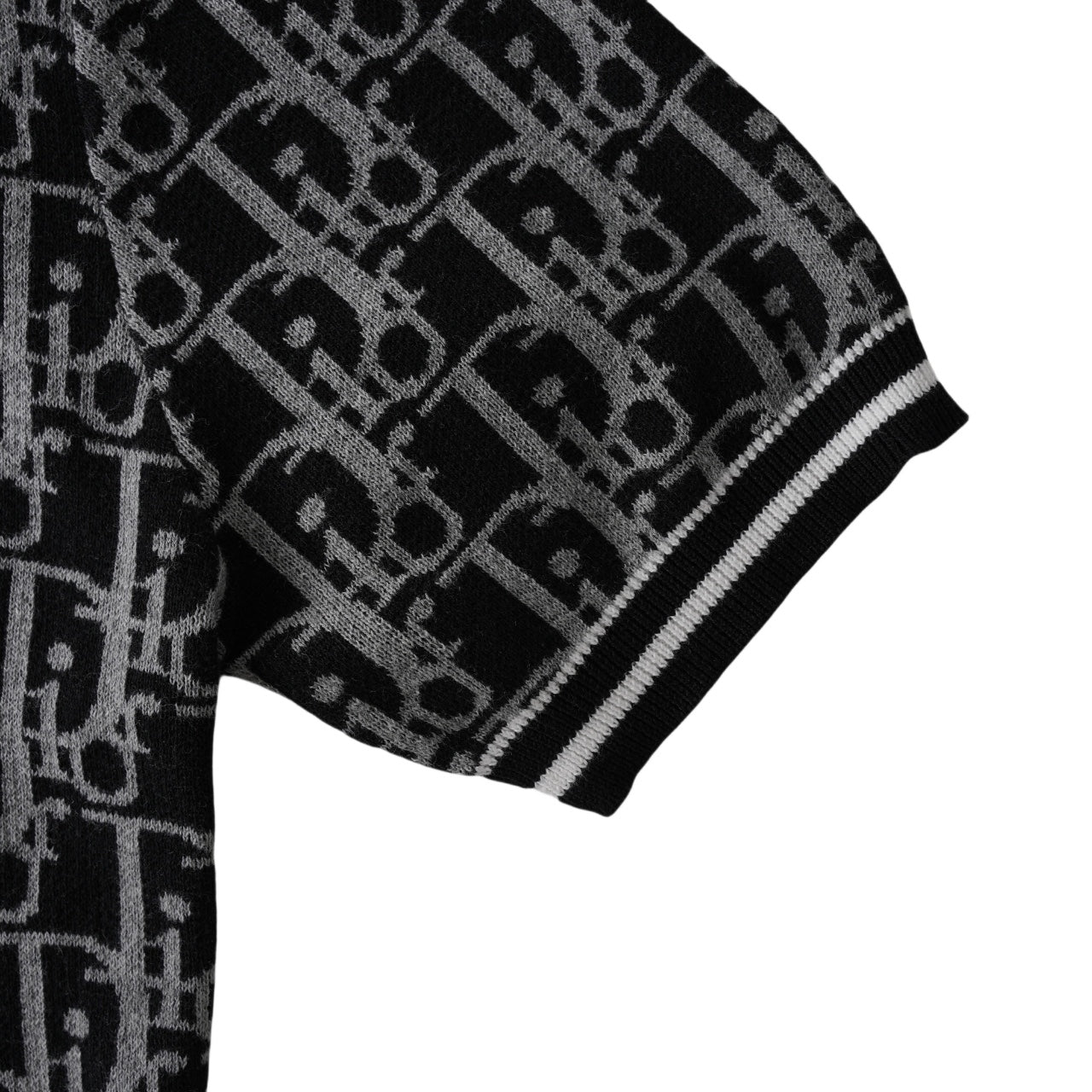 250617 New high-quality jacquard round-neck casual sweater T-shirt