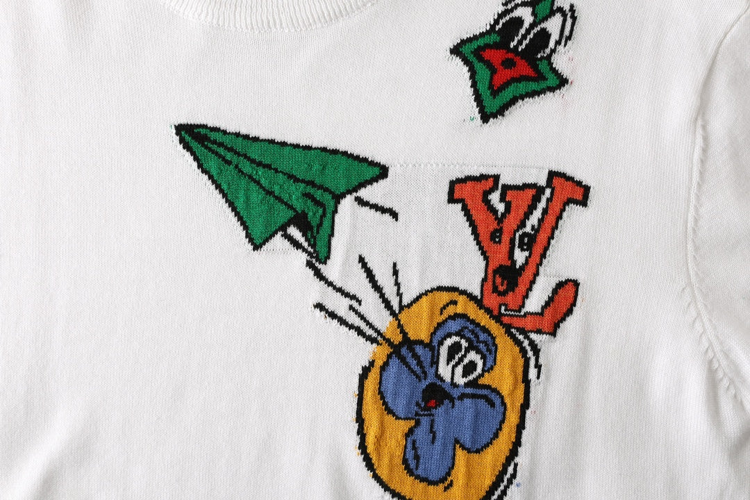 250617 New high-quality paper airplane print T-shirt