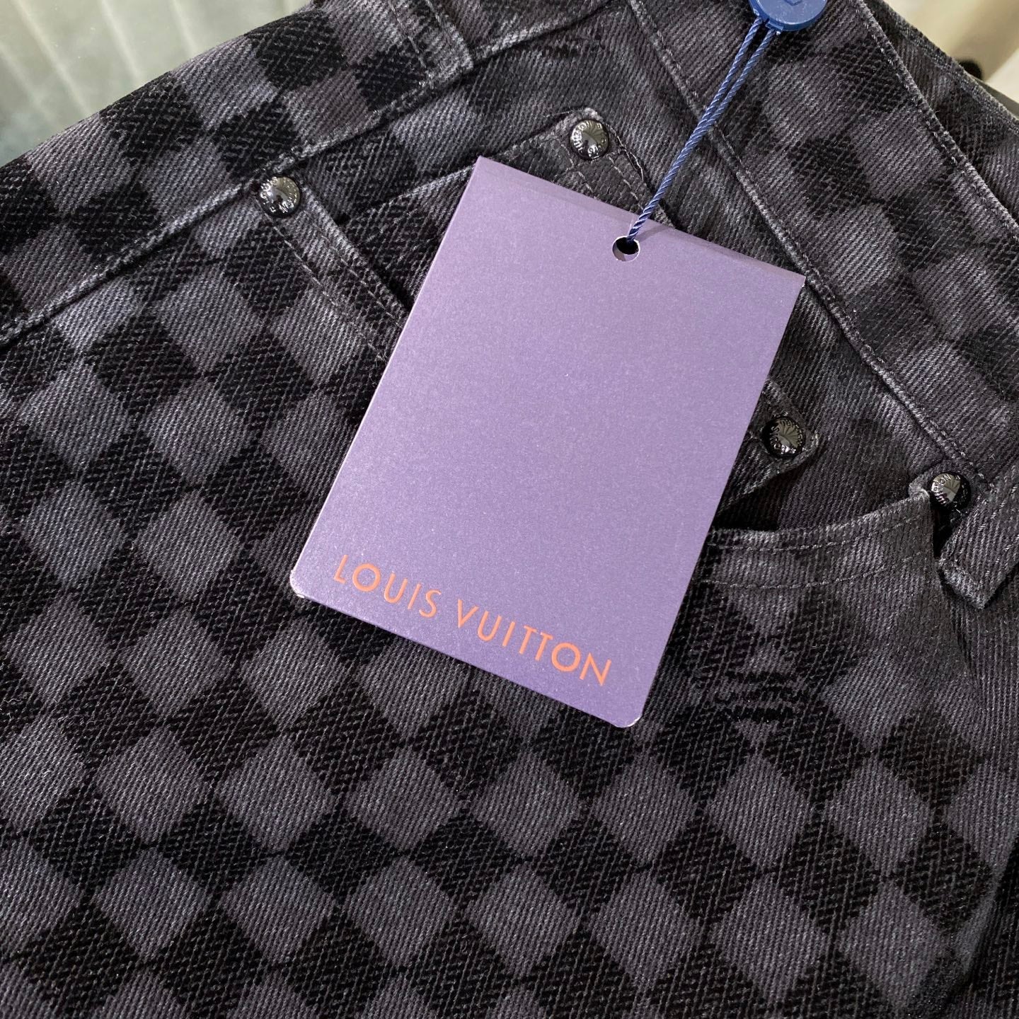 250617 New high-quality checkered jeans