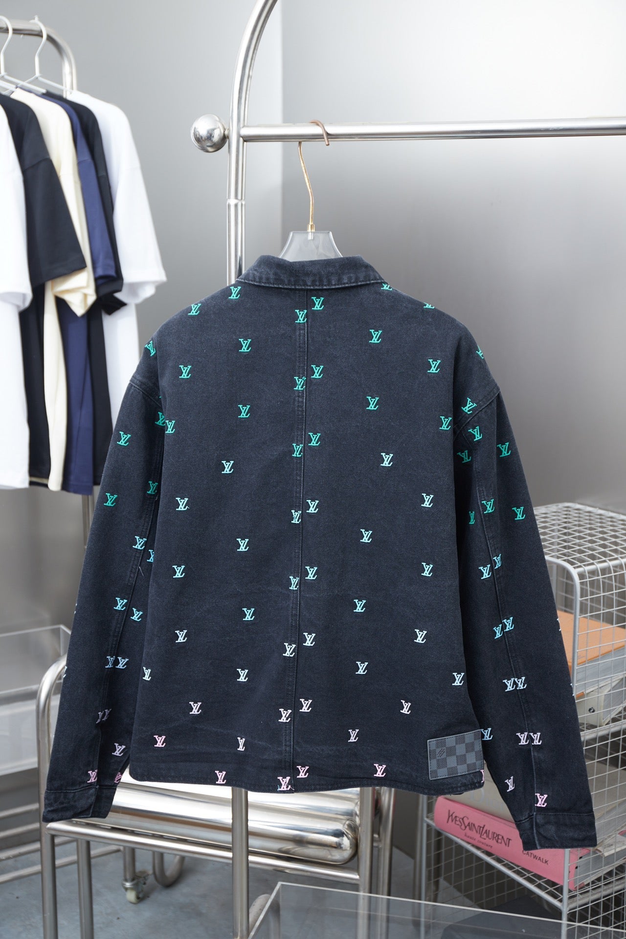 250617 A new high-quality full-print skateboard denim jacket