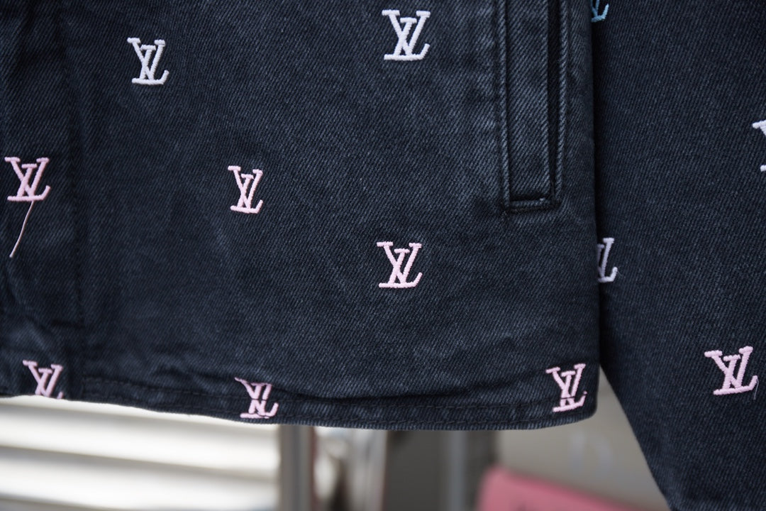 250617 A new high-quality full-print skateboard denim jacket