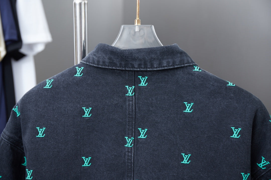 250617 A new high-quality full-print skateboard denim jacket