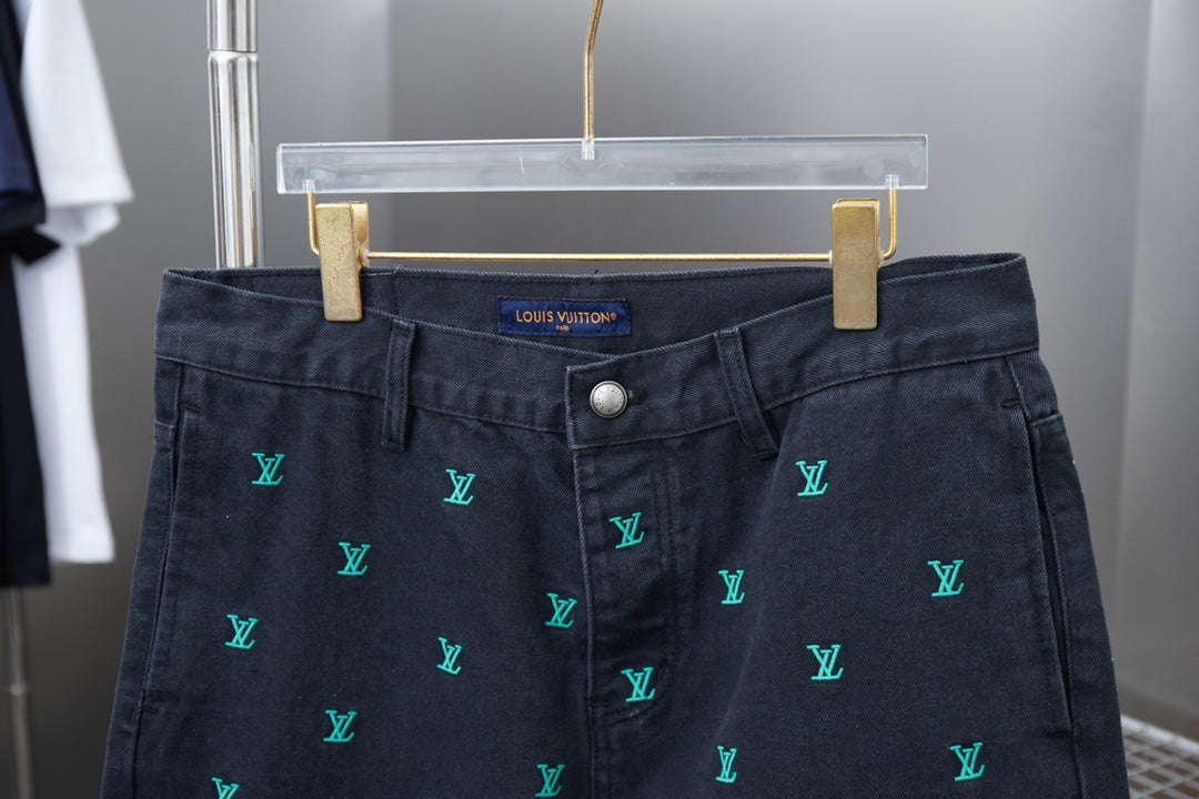 250617 New high-quality full-print skate jeans