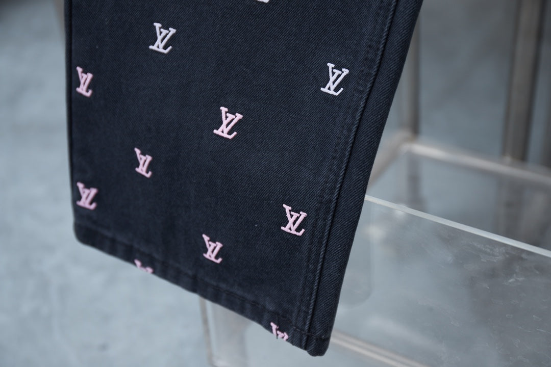 250617 New high-quality full-print skate jeans