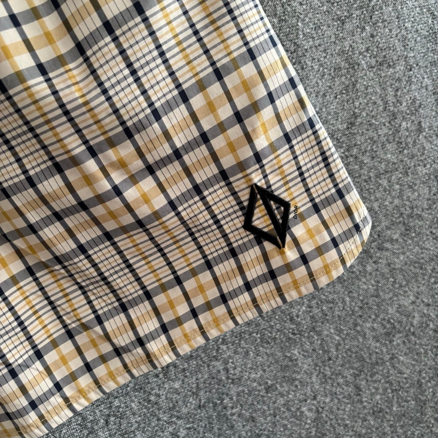 250617 New high-quality checkered cotton casual shorts