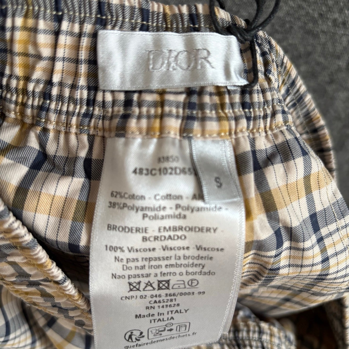 250617 New high-quality checkered cotton casual shorts