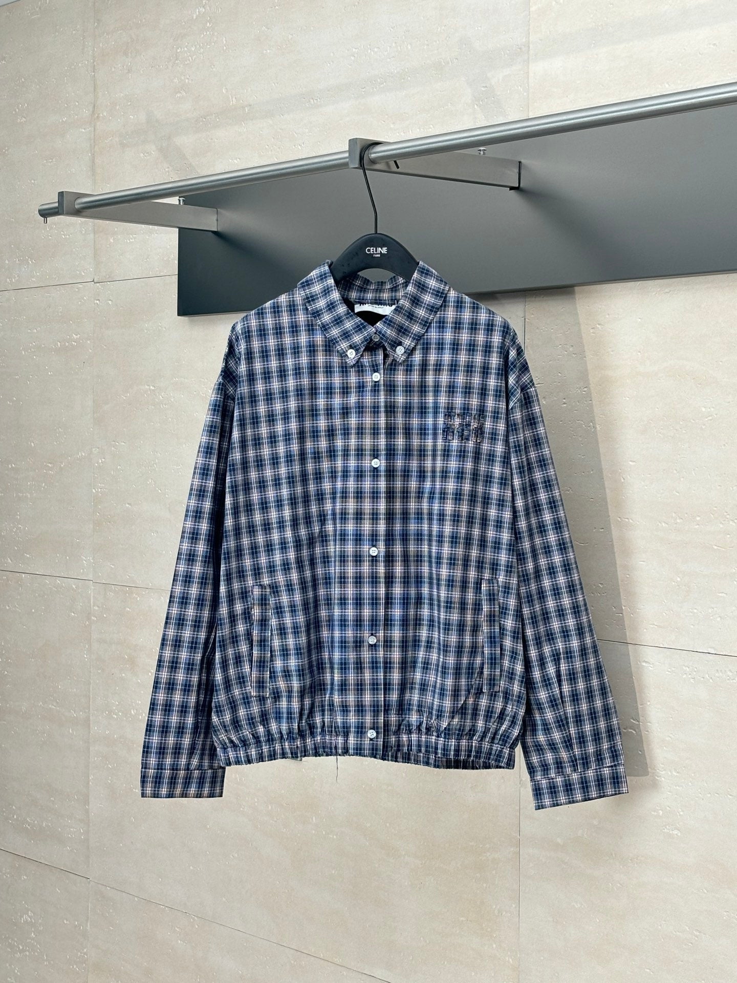 250617 New high-quality patchwork checkered coat
