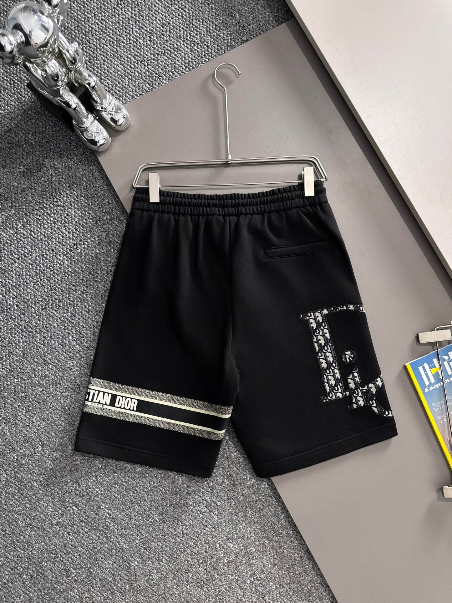 250617 New high-quality washed embroidered knitted shorts