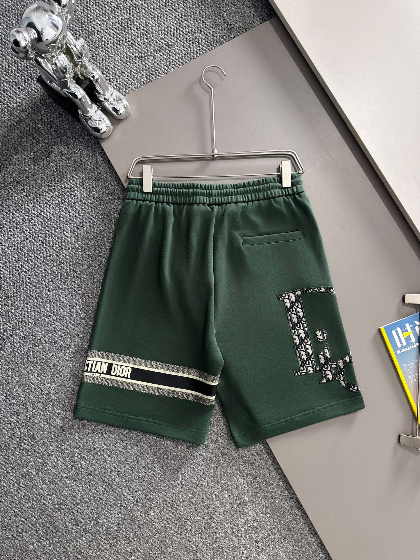 250617 New high-quality washed embroidered knitted shorts