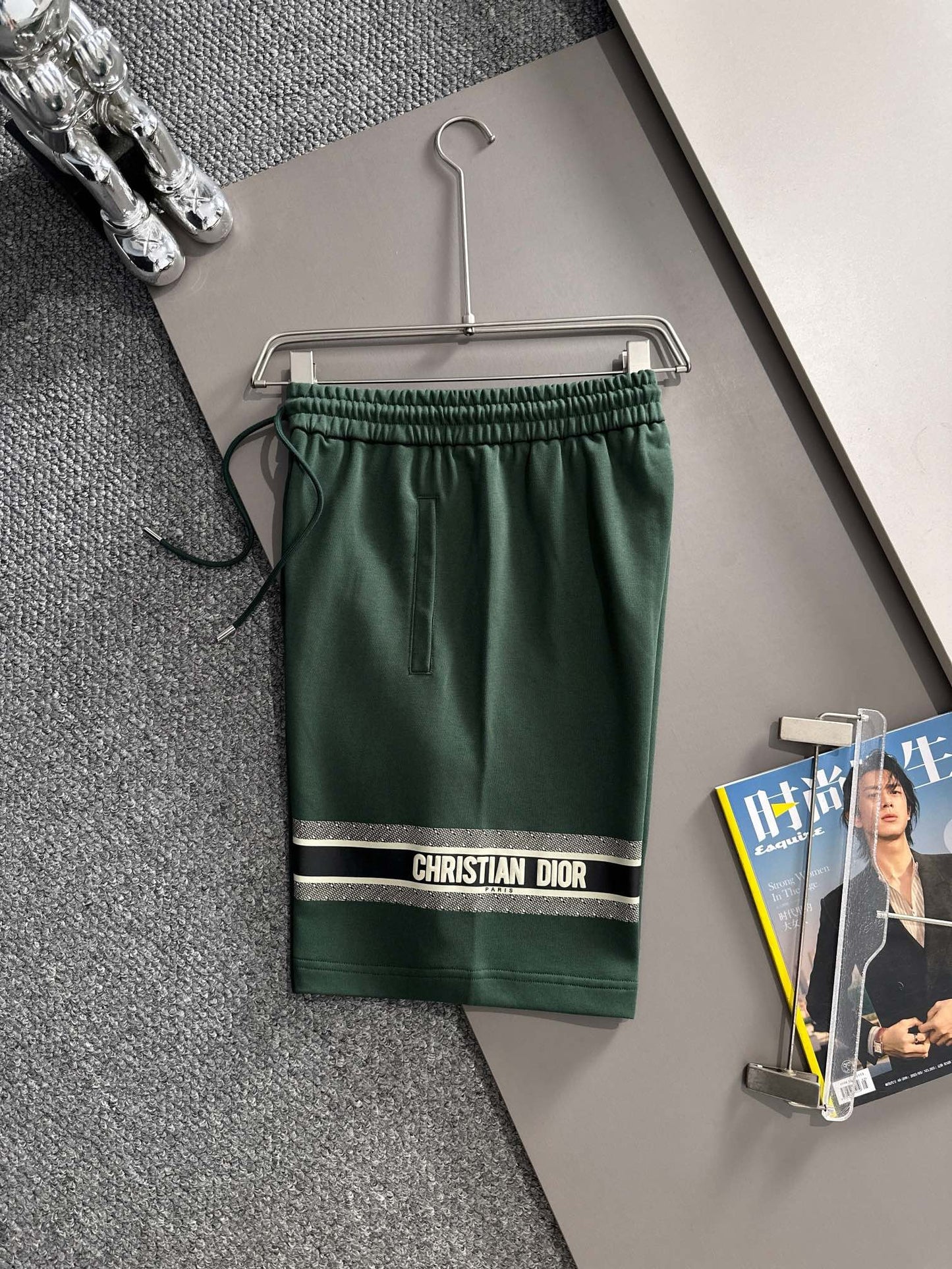 250617 New high-quality washed embroidered knitted shorts