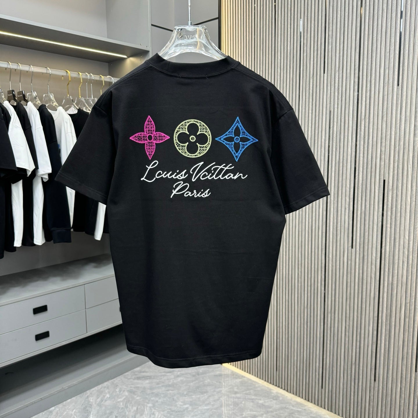 250617 New high-quality washed embroidered T-shirt