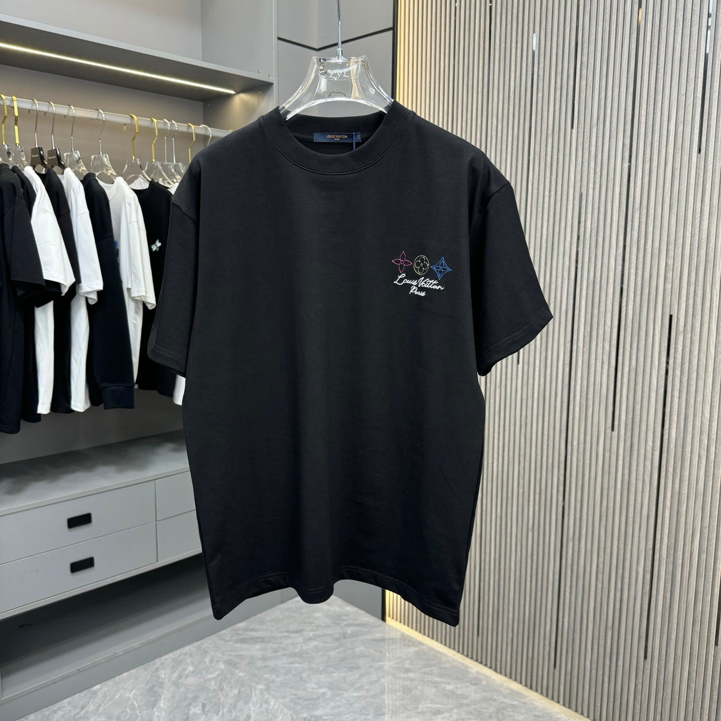 250617 New high-quality washed embroidered T-shirt