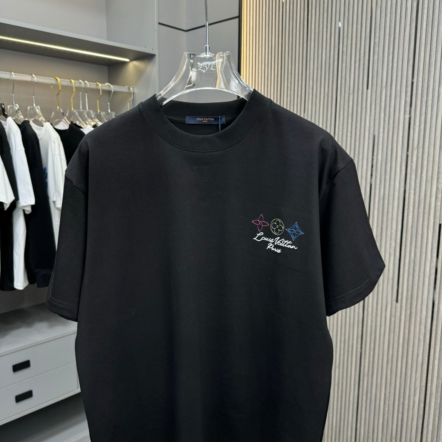 250617 New high-quality washed embroidered T-shirt