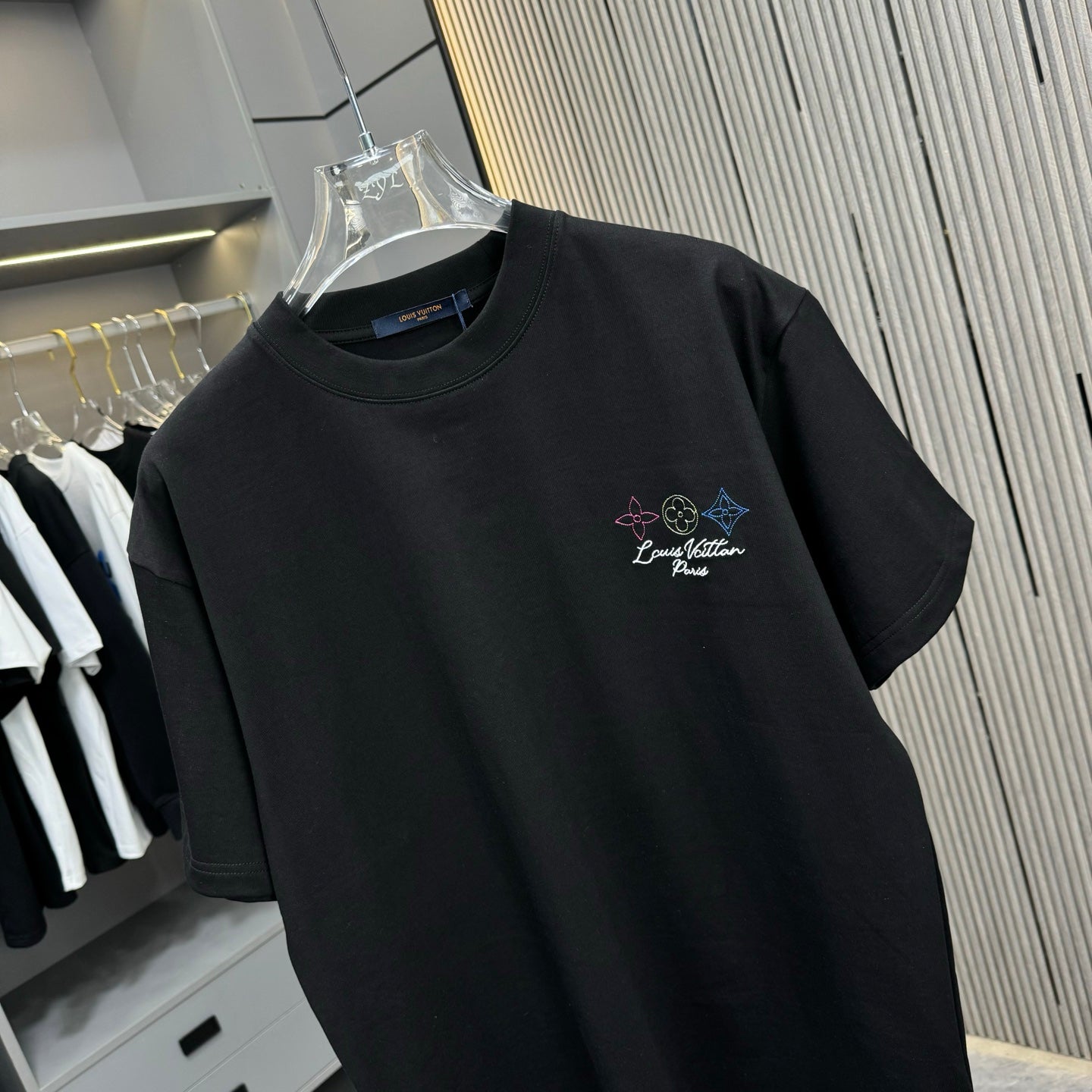 250617 New high-quality washed embroidered T-shirt