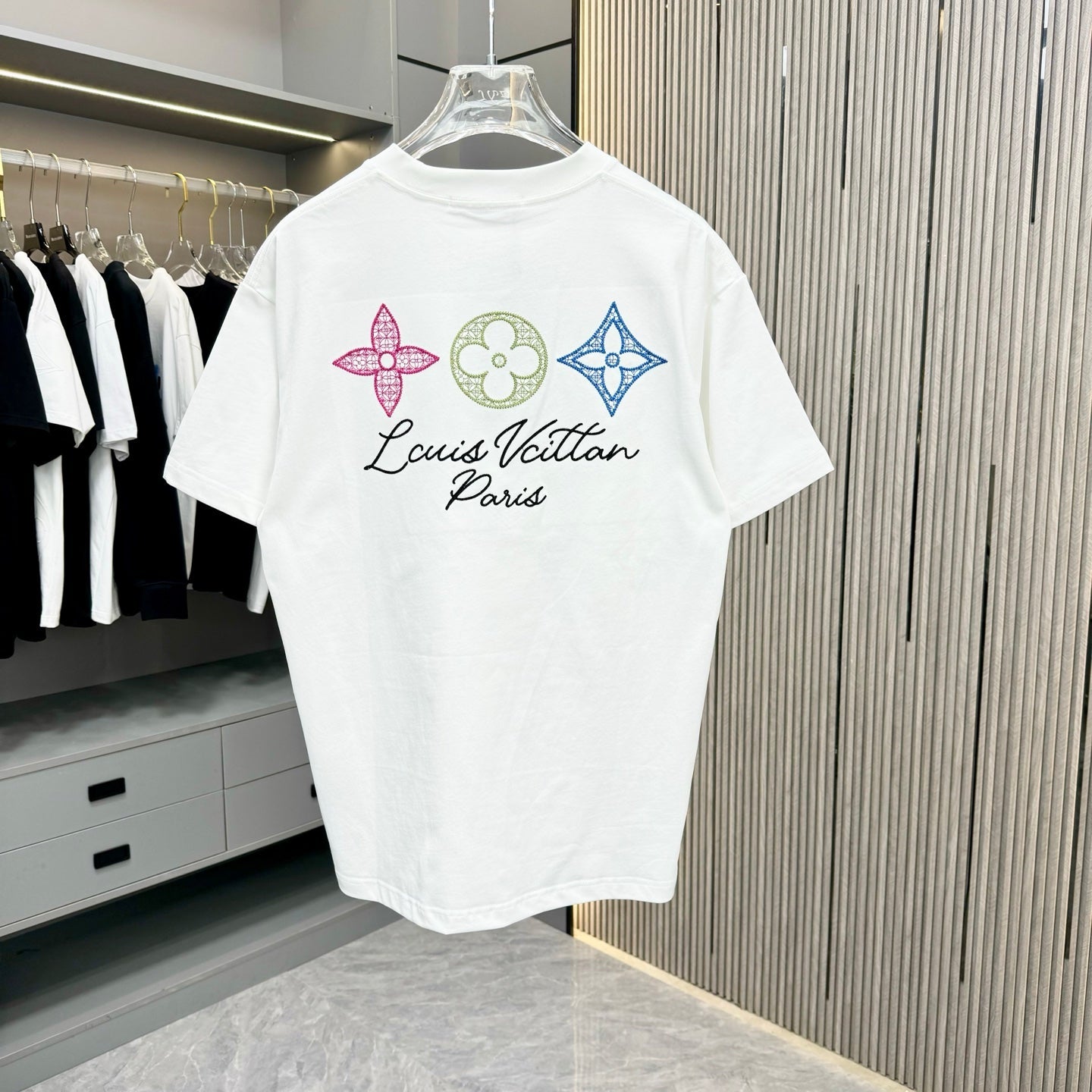 250617 New high-quality washed embroidered T-shirt