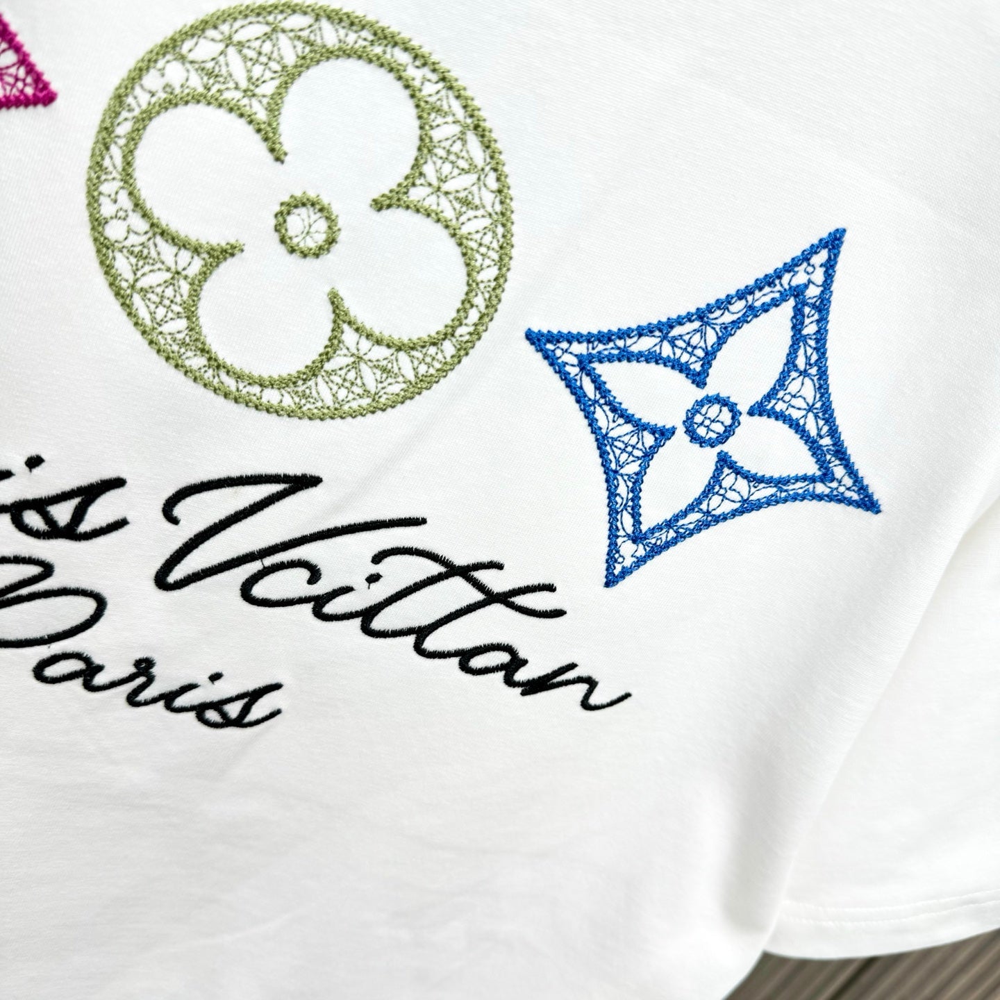 250617 New high-quality washed embroidered T-shirt