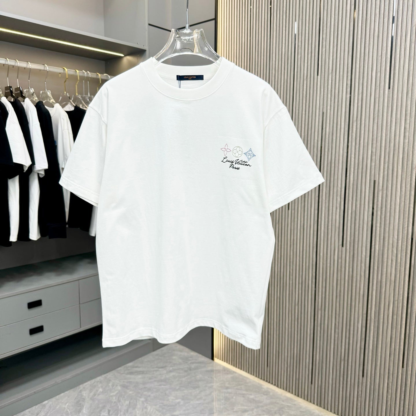 250617 New high-quality washed embroidered T-shirt