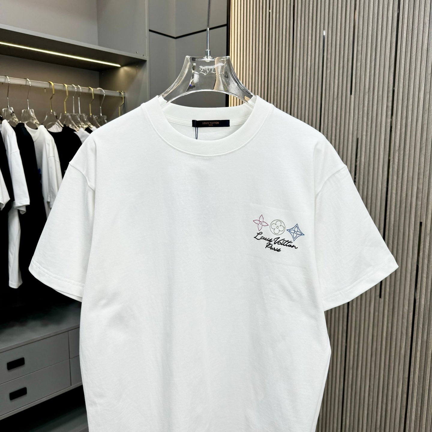 250617 New high-quality washed embroidered T-shirt