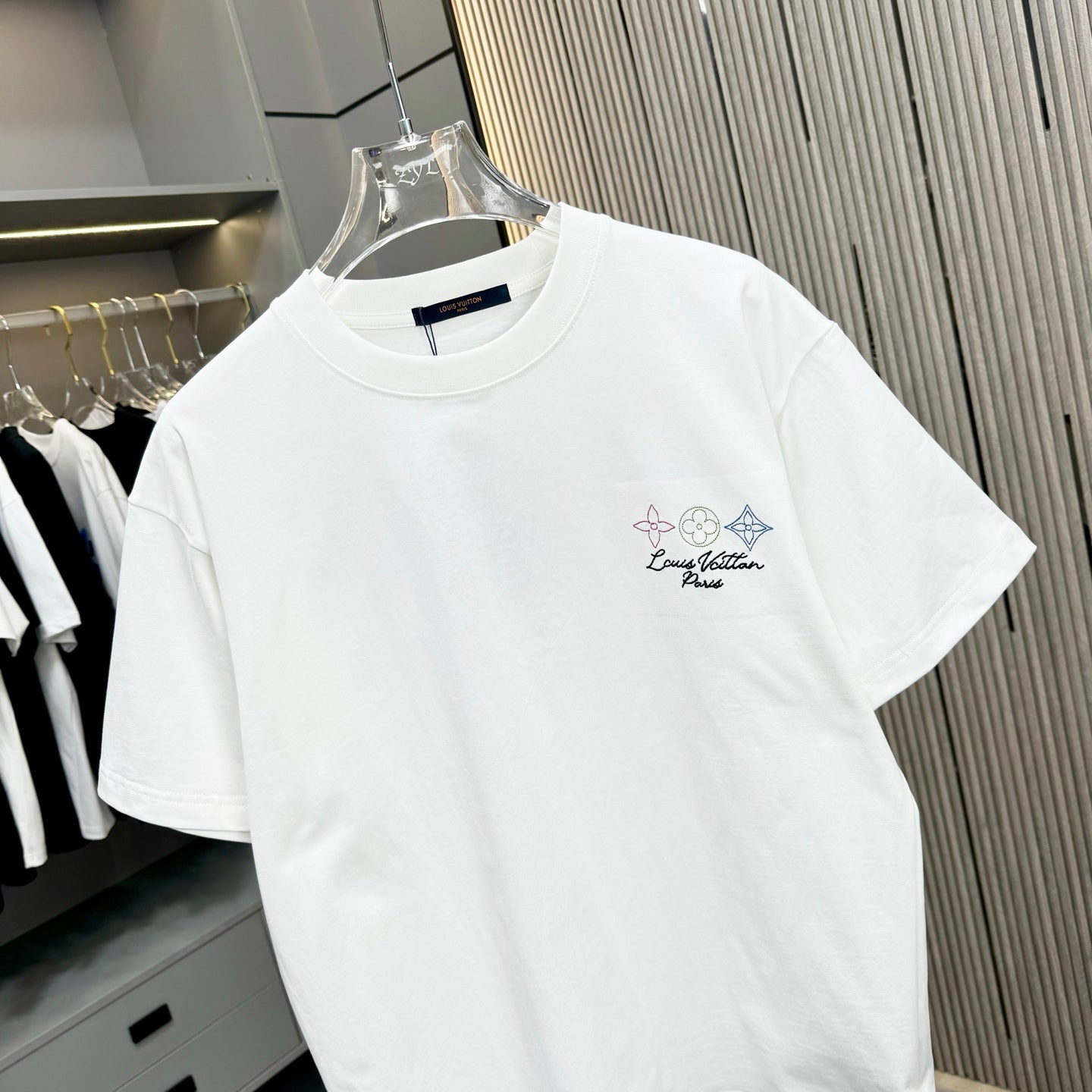 250617 New high-quality washed embroidered T-shirt