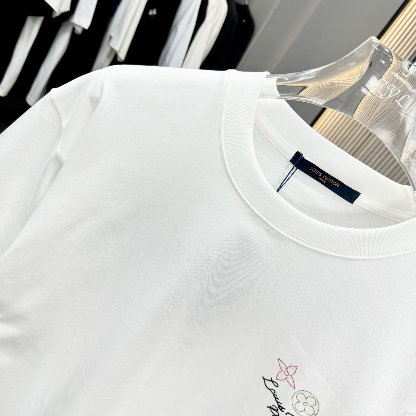 250617 New high-quality washed embroidered T-shirt