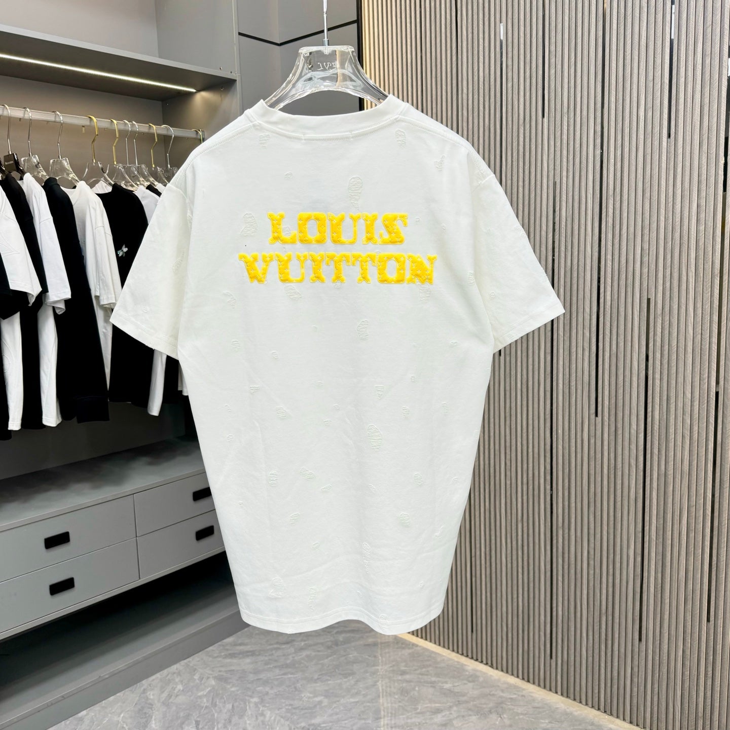 250617 New high-quality distressed printed T-shirt