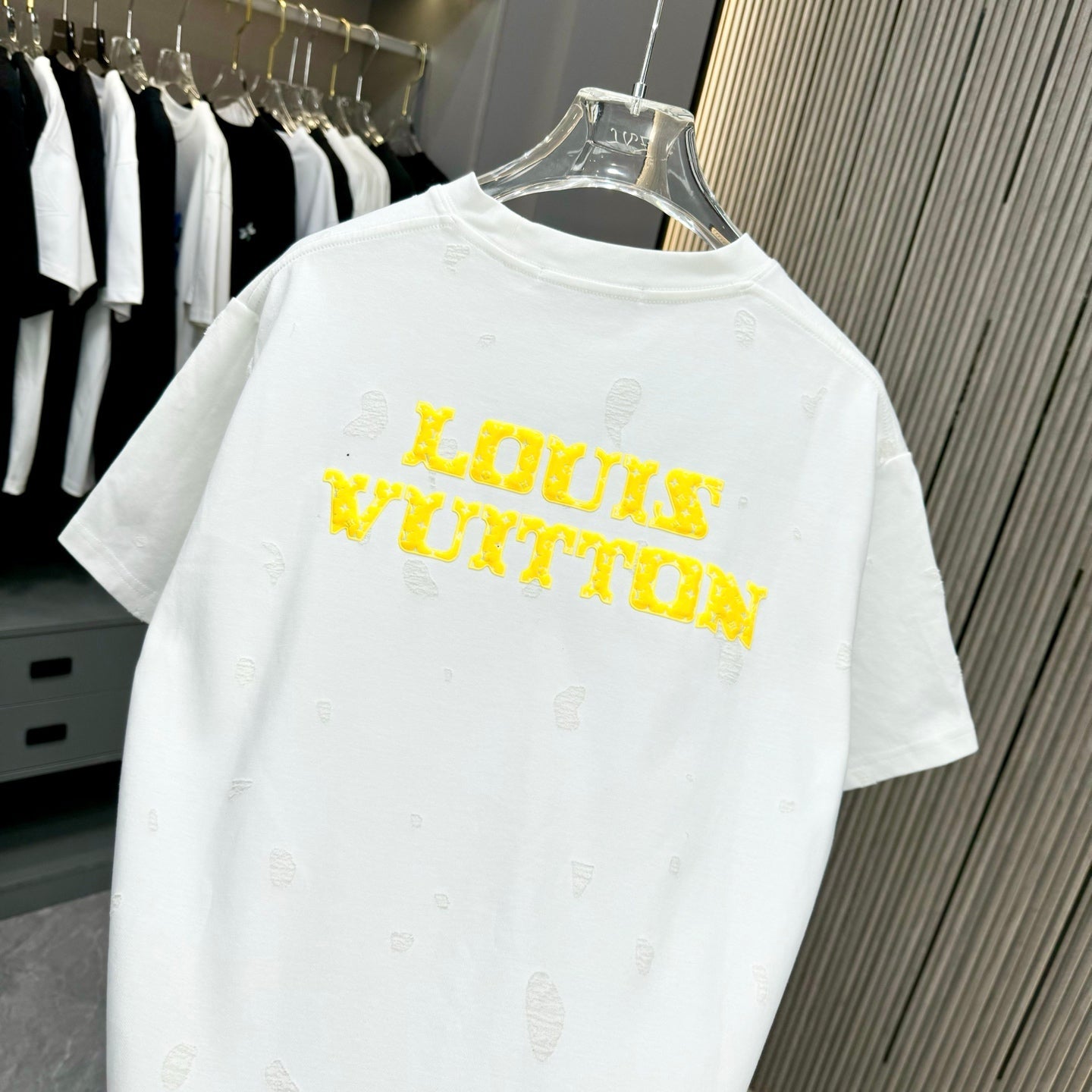 250617 New high-quality distressed printed T-shirt