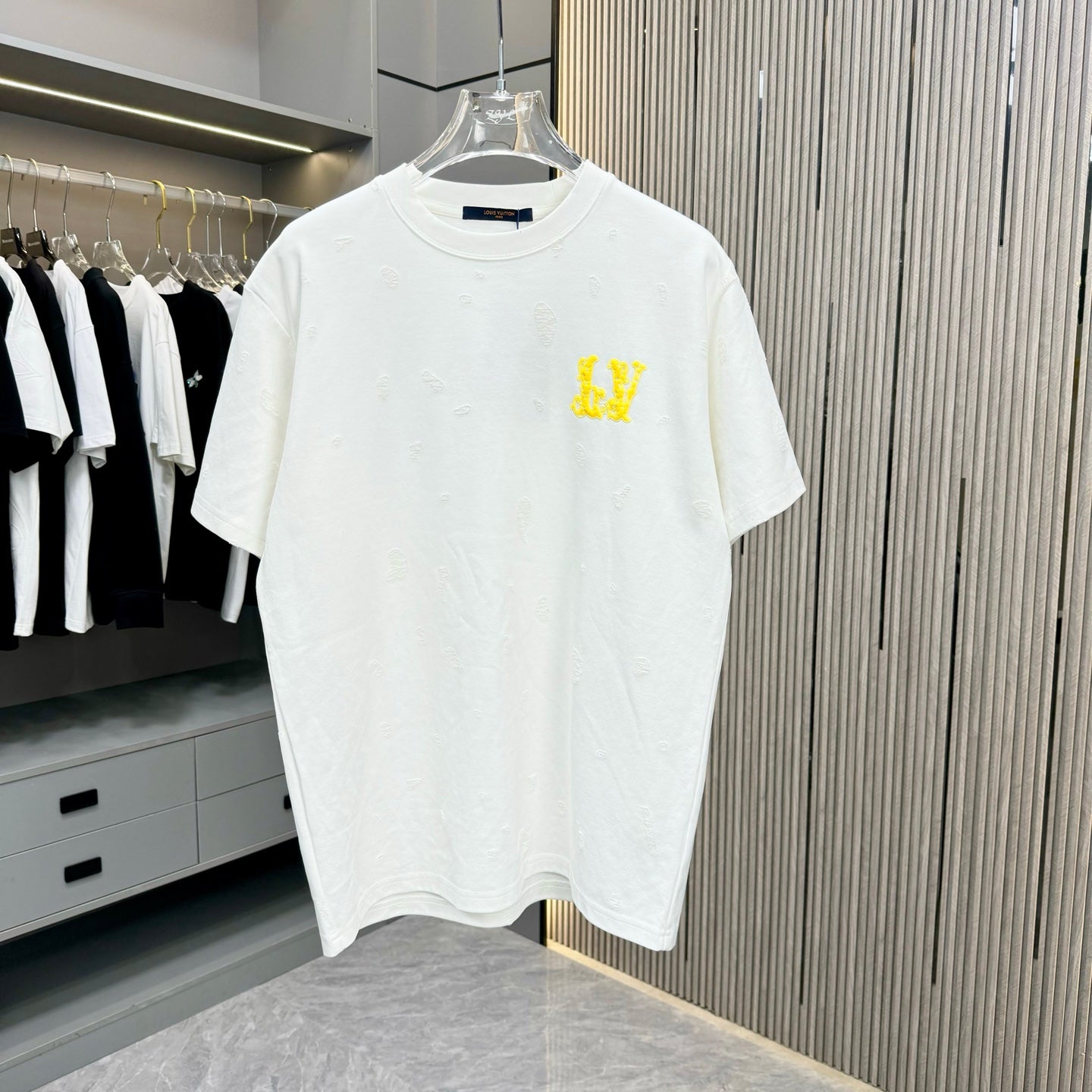 250617 New high-quality distressed printed T-shirt