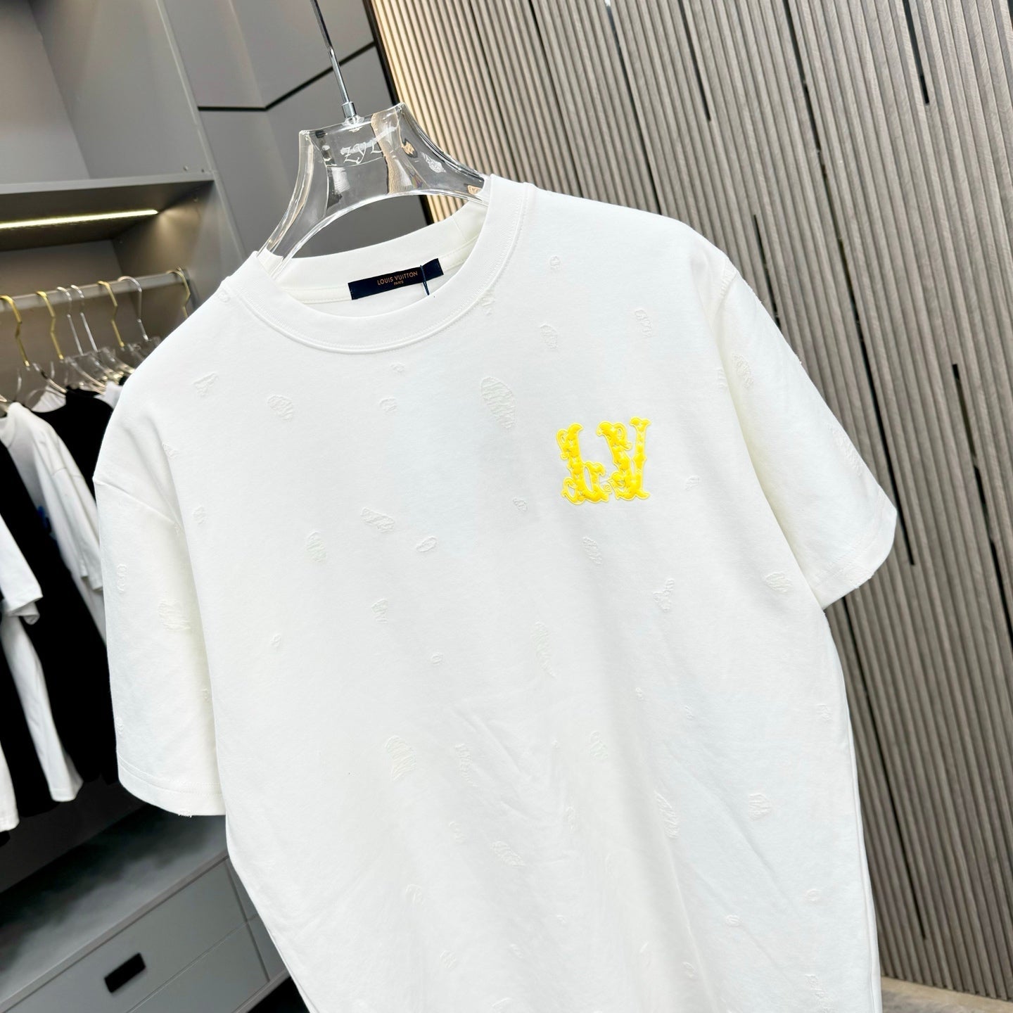 250617 New high-quality distressed printed T-shirt