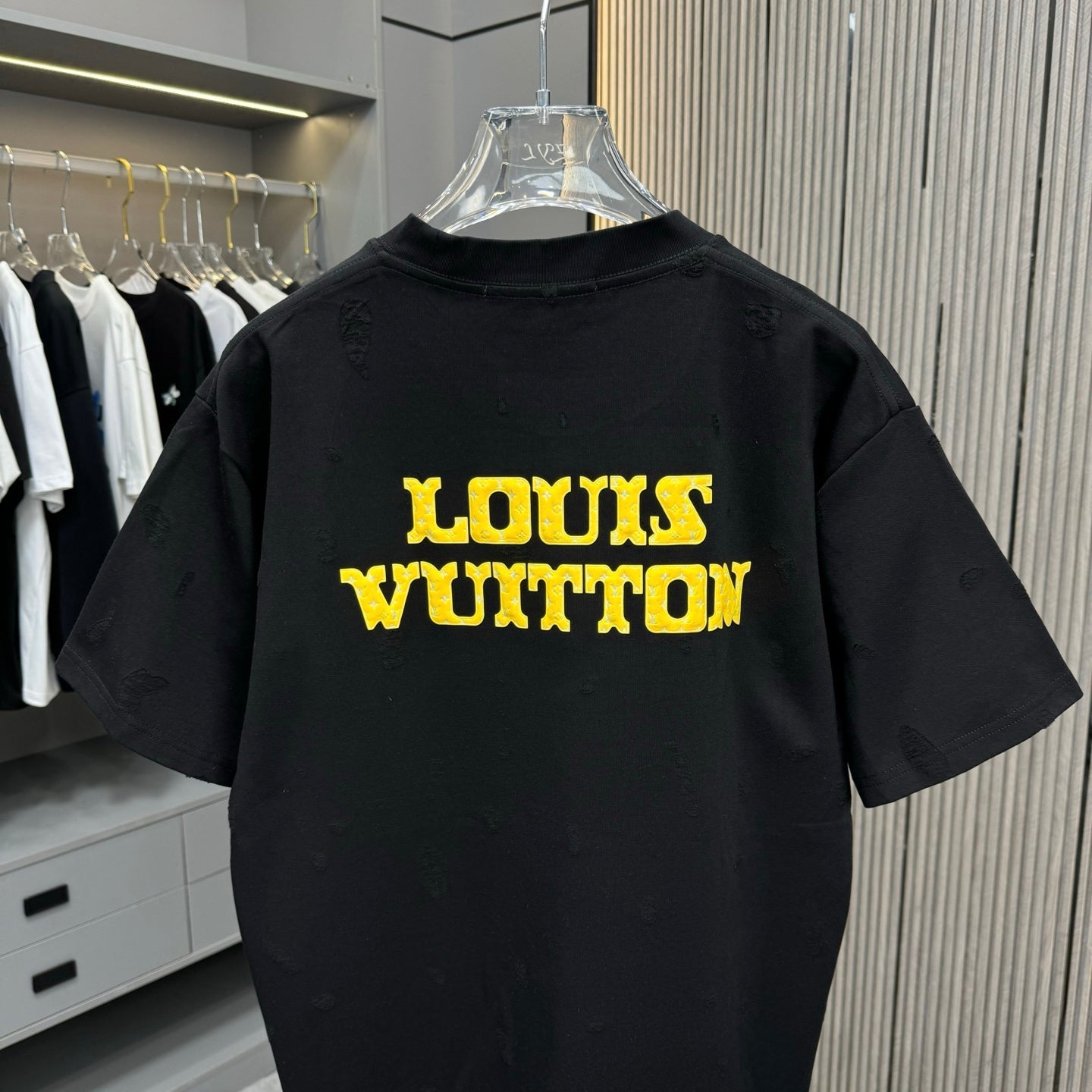 250617 New high-quality distressed printed T-shirt
