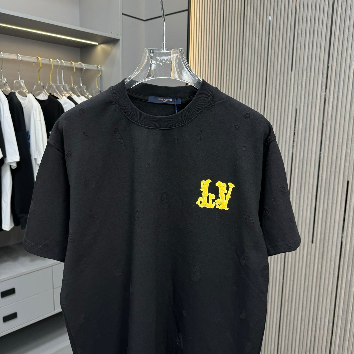 250617 New high-quality distressed printed T-shirt