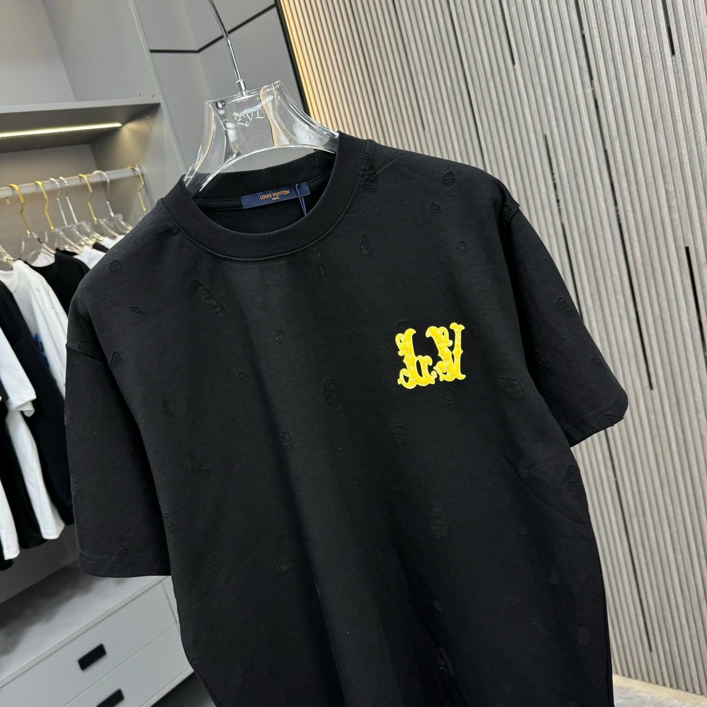 250617 New high-quality distressed printed T-shirt