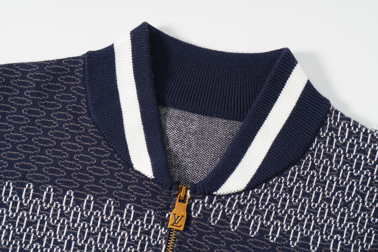 250617 New lightweight jacquard knitted baseball jacket