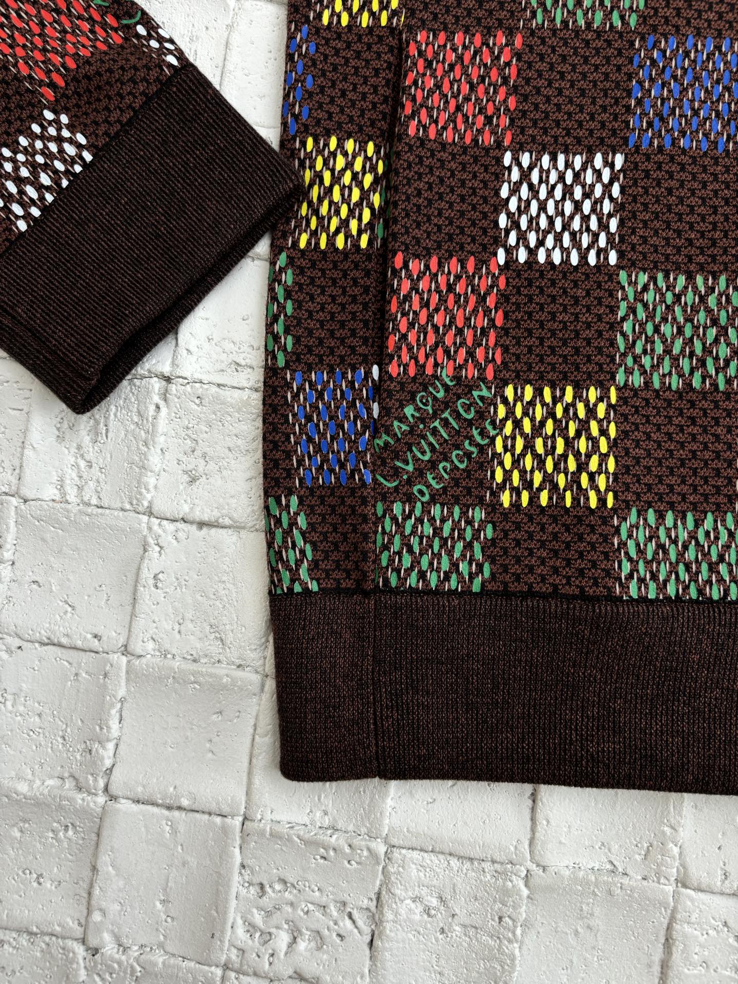 250624 A new high-quality colored checkered embossed jacquard knitted suit jacket