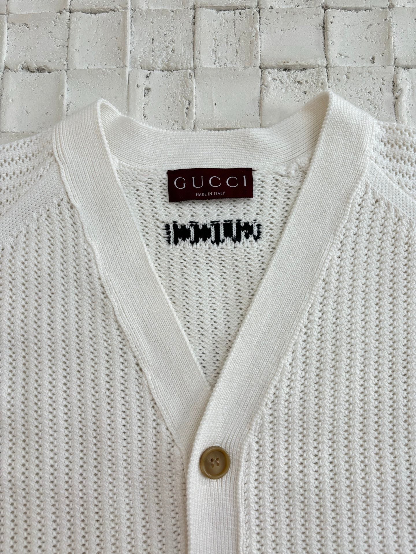 250624 New high-quality woven ribbon hollowed-out knitted cardigan