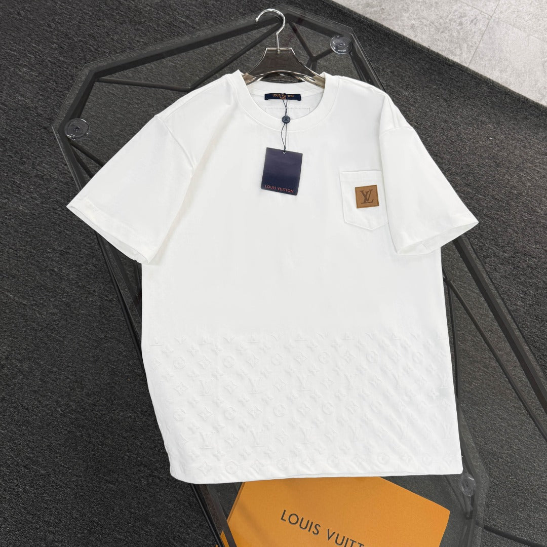 250624 New high-quality lower half printed T-shirt