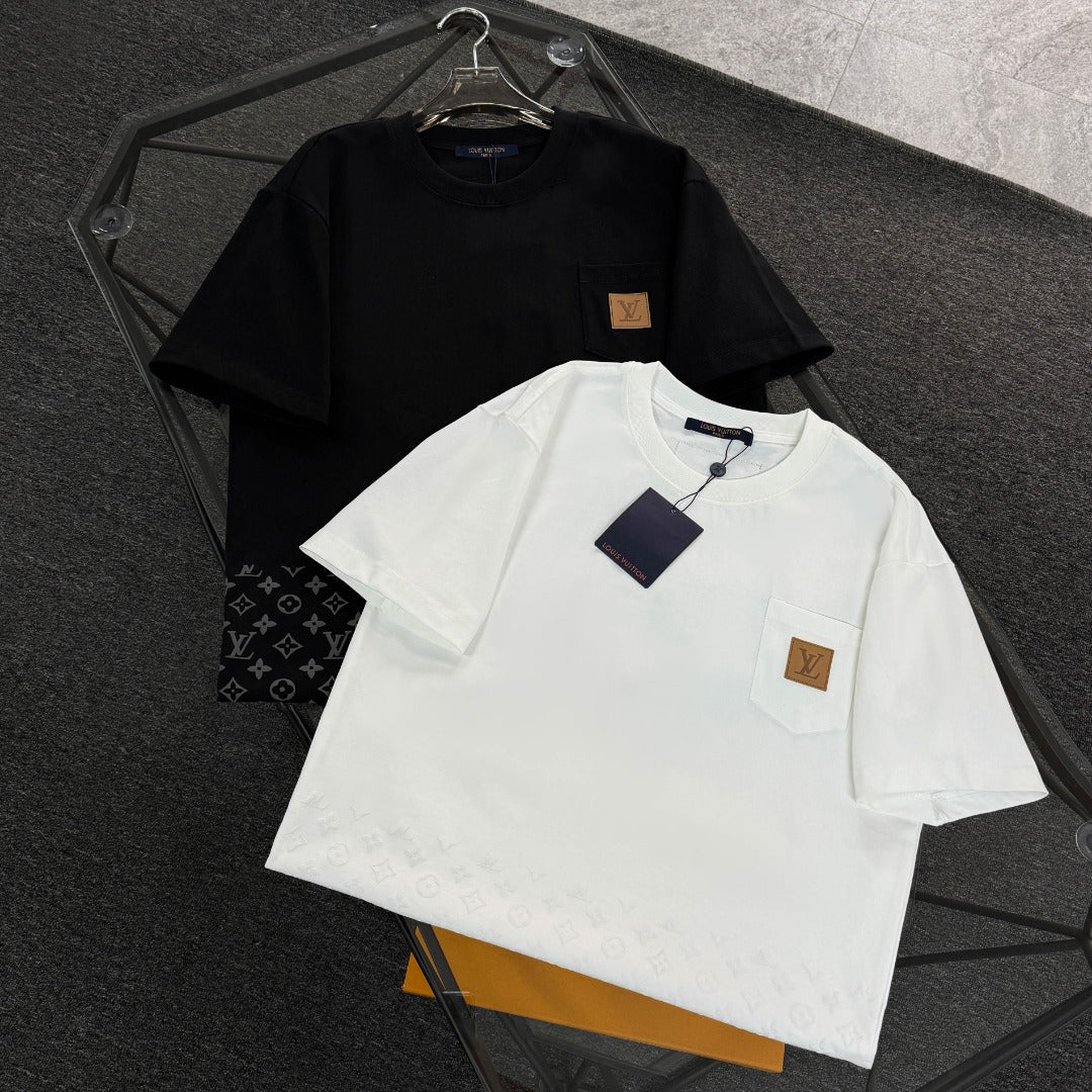 250624 New high-quality lower half printed T-shirt