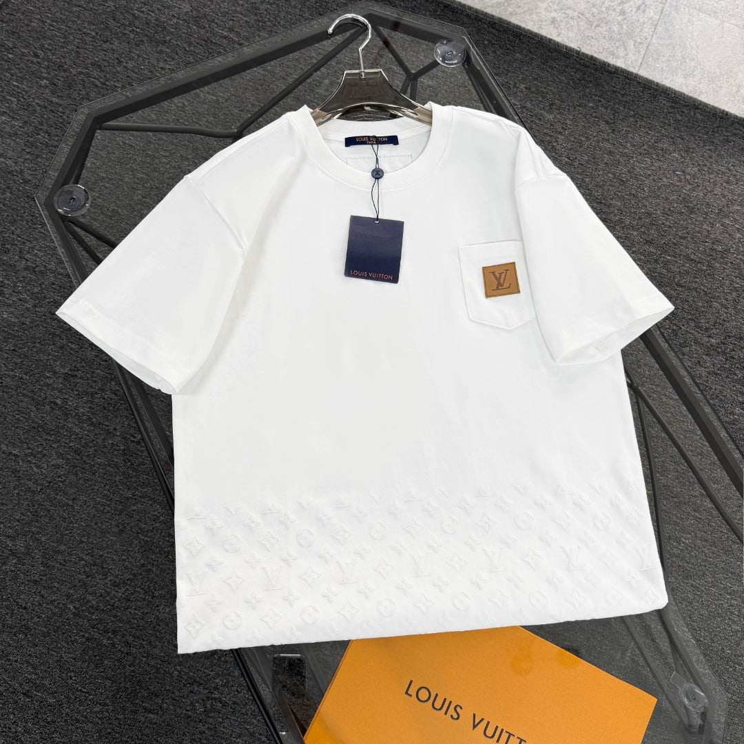 250624 New high-quality lower half printed T-shirt