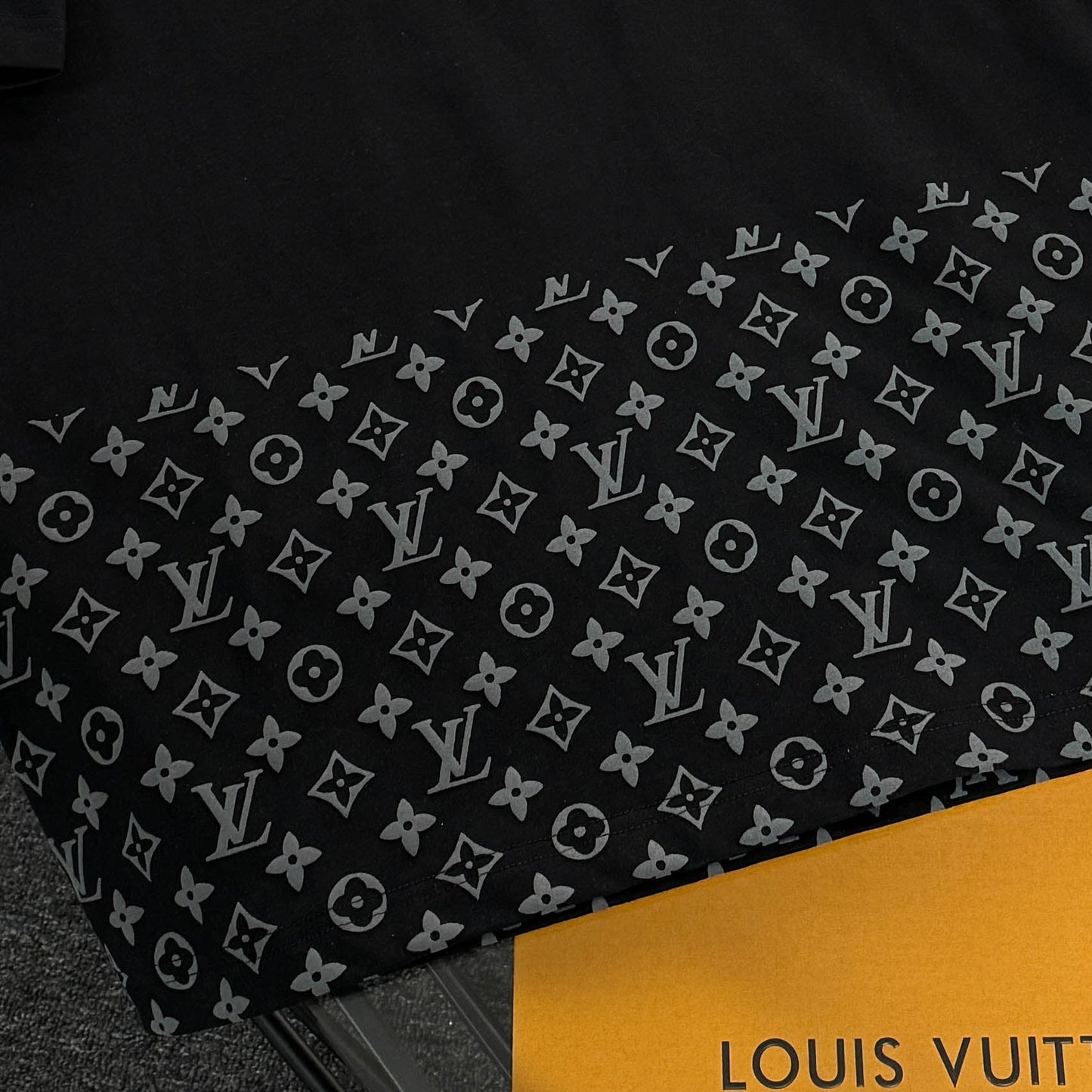 250624 New high-quality lower half printed T-shirt