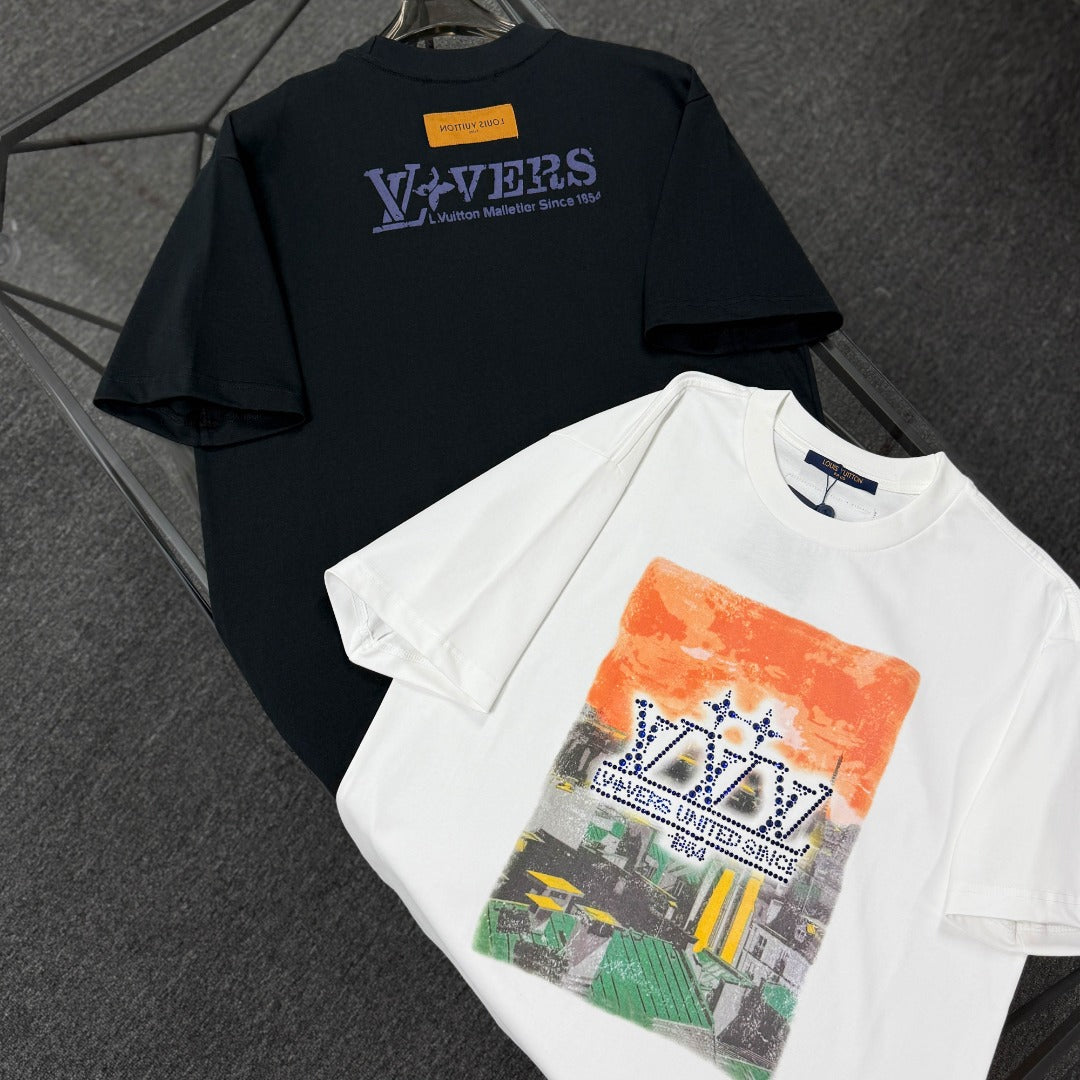 250624 New high-quality, distinctive and representative printed pattern T-shirt