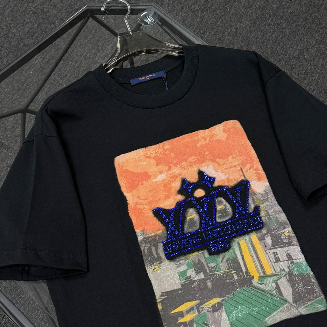250624 New high-quality, distinctive and representative printed pattern T-shirt