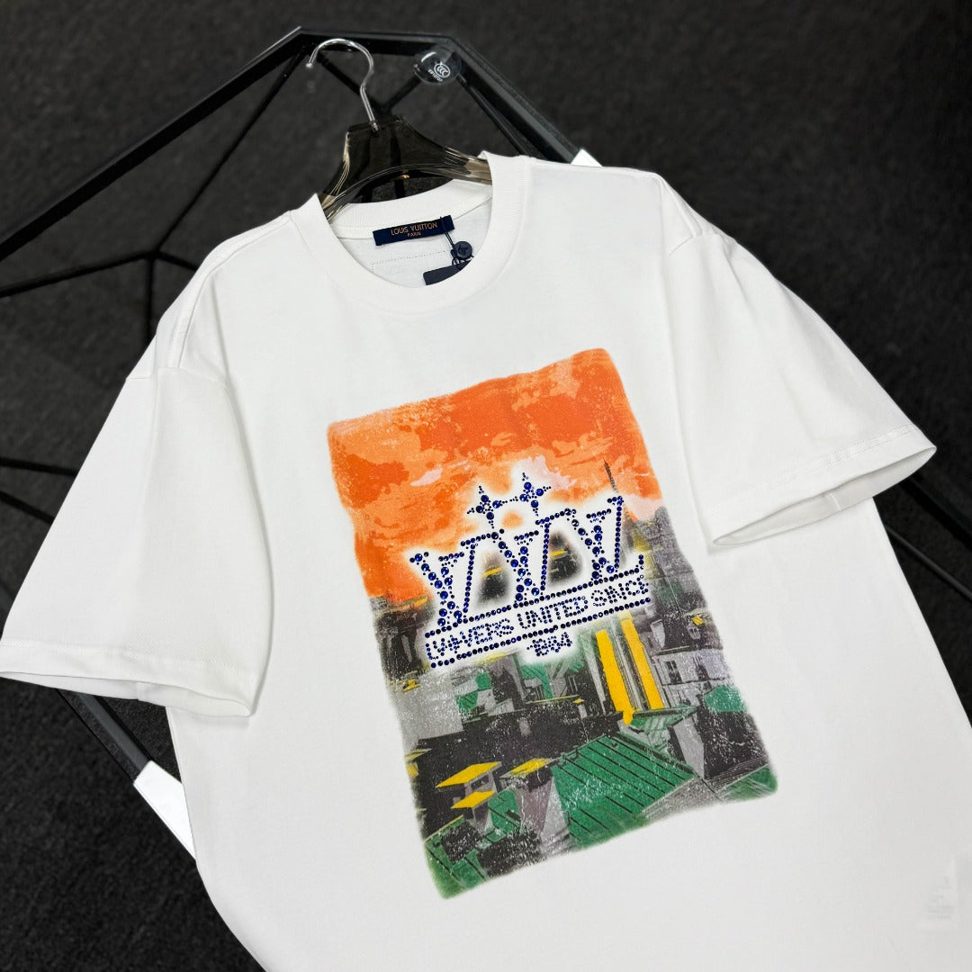 250624 New high-quality, distinctive and representative printed pattern T-shirt